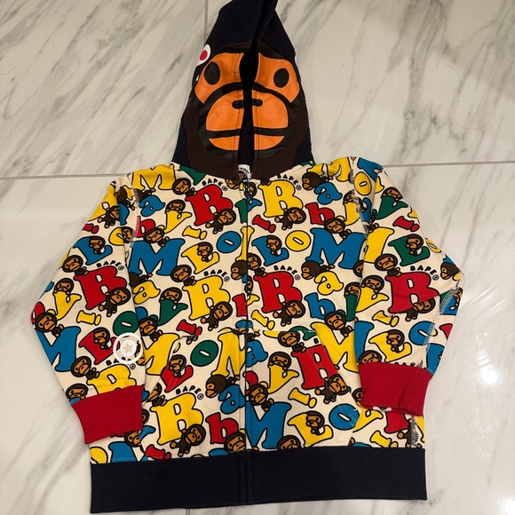 Bape Kids Hoodie with Colorful Graphic Design - Picture 1 of 8